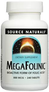 Source Naturals MegaFolinic 800 mcg 240 tablet