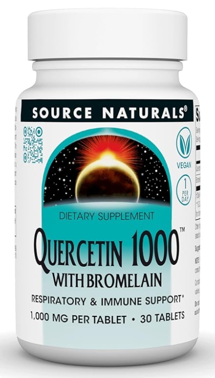Source Naturals Quercetin 1000mg with Bromelain 30 tabs