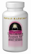 Source Naturals Ultra Chromium Picolinate 500 500 mcg 120 tablet