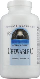 Source Naturals Acerola Cherry Chewable C 500 mg Fruit 250 tablet