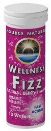 Source Naturals Wellness Fizz Tangerine 10 wafer