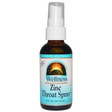 Source Naturals Wellness Zinc Throat Spray Lemon 2 fl oz-OUT OF STOCK