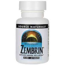 Source Naturals Zembrin 25 mg 60 tablet