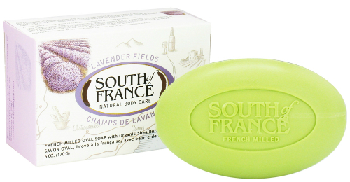South of France Bar Soap Oval Lavender Fields 6 oz