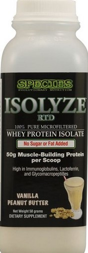 Species Nutrition - Isolyze RTD 2oz Vanilla Peanut Butter