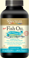 Spectrum Essentials Fish Oil With Vitamin D 100 Softgels-UNAVAILABLE