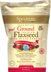 Spectrum Essentials Flaxseed Organic, Ground With Berries 12 oz