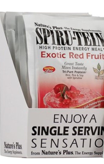 Spirutein Exotic Red Fruit Packets 8 Pk