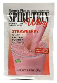 Spirutein Strawberry Whey Packets 8 Pk