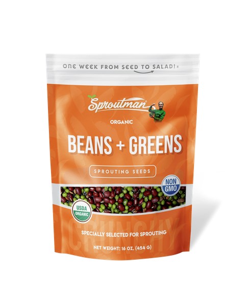 Sproutman Organic Beans + Greens Sprouting Seed