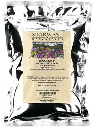 Starwest Botanicals Bentonite Clay 1 Lb-OUT OF STOCK