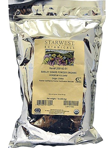 Starwest Botanicals Organic Barley Grass Powder 1 lb