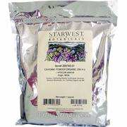 Starwest Botanicals Organic Cayenne Pepper Pwd 35,000 H.U. 1 lb