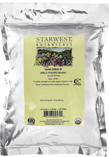 Starwest Botanicals Organic Garlic Powder 1 lb