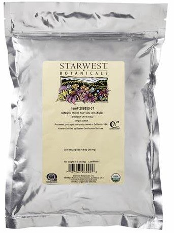 Starwest Botanicals Organic Ginger Root C/S 1 lb