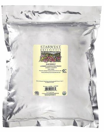 Starwest Botanicals Organic Lavender Flowers Extra Whole 1 lb