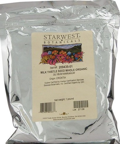 Starwest Botanicals Organic Milk Thistle Seed 1 lb