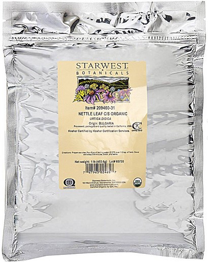 Starwest Botanicals Organic Nettle Leaf C/S 1 lb