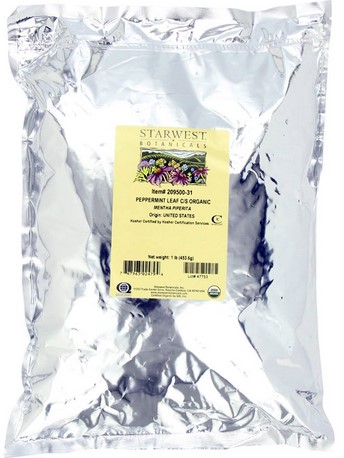 Starwest Botanicals Organic Peppermint Leaf C/S 1 lb