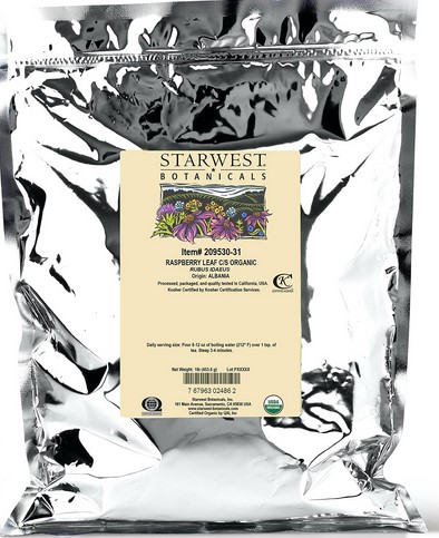 Starwest Botanicals Organic Red Raspberry Leaf C/S 1 lb