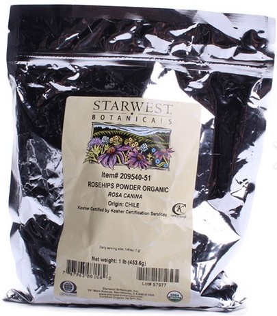 Starwest Botanicals Organic Rosehip Powder 1 lb