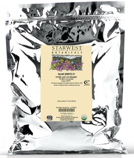 Starwest Botanicals Organic Thyme C/S 1 lb