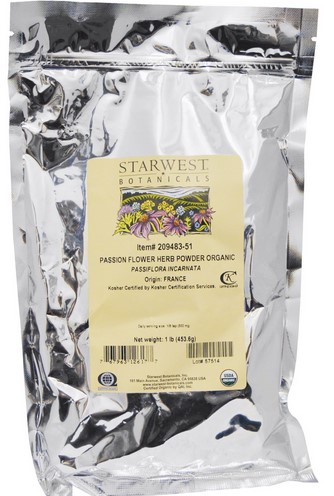 Starwest Botanicals Passionflower Leafpowder Organic1Lb