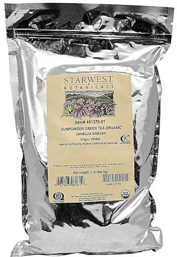 Starwest Botanicals Tea Gunpowder Green Organic 1 lb