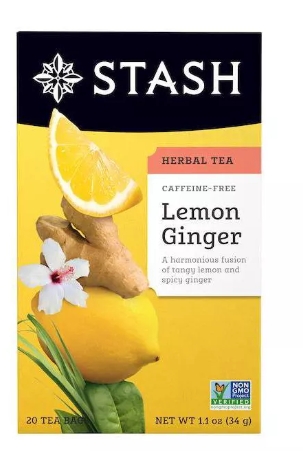 Stash Tea - Lemon Ginger Tea Caffeine Free (20bags)