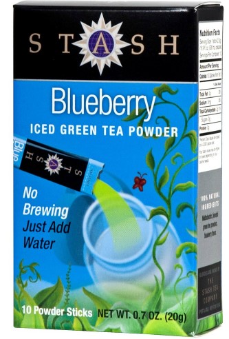 Stash Tea - Powdered Green Ice Tea Blueberry (10bags)