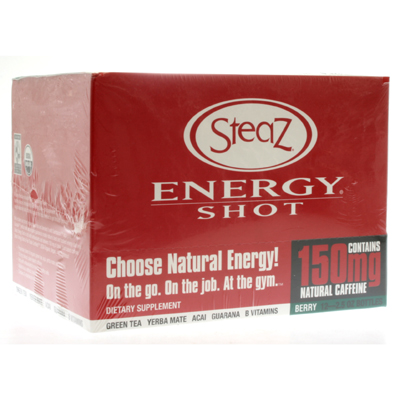 Steaz Berry Energy Shot Og 2.5 OZ/12 Case  TEMPORARELY UNAVAILABLE 