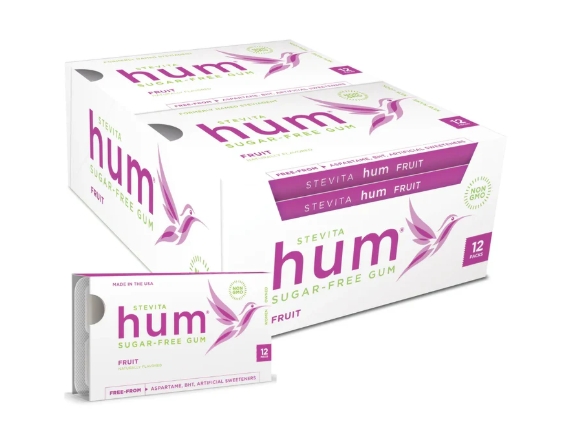 Stevita Stevita Hum SugarFree Gum Fruit 12 / 12 ct