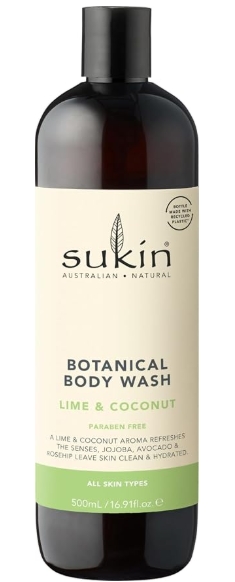 Sukin Botanical Body Wash Lime & Coconut 16.9 ounce
