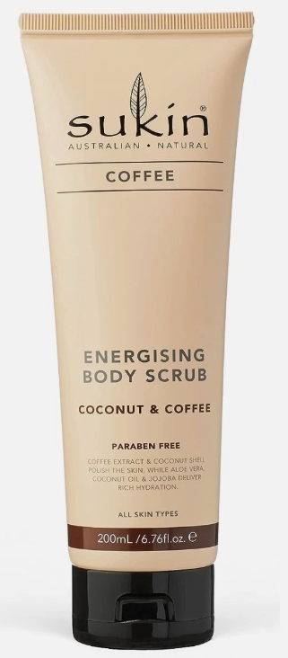 Sukin Energising Body Scrub w/ Coffee & Coconut 6.76 ounce