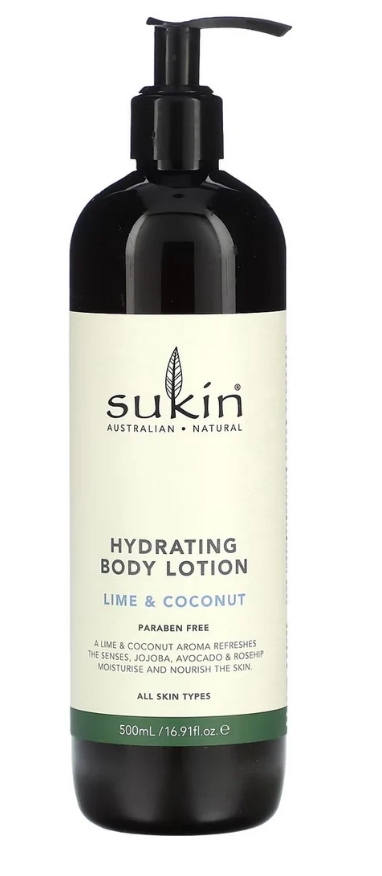 Sukin Hydrating Body Lotion Lime & Coconut 16.9 ounce