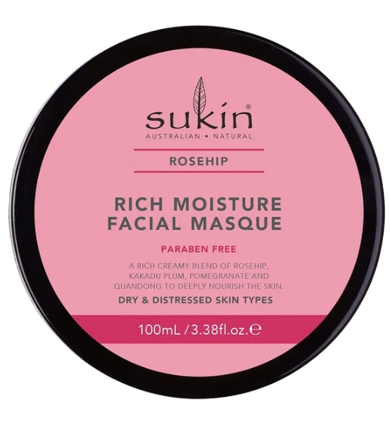 Sukin Rosehip Rich Moisture Facial Masque 3.38 ounce