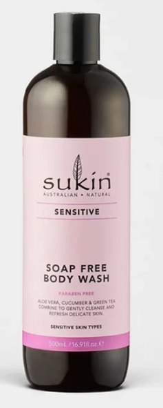 Sukin Sensitive Soap Free Body Wash 16.9 ounce