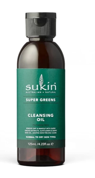 Sukin Super Greens Cleansing Oil 4.23 ounce