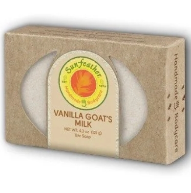 SunFeather Vanilla Goat's Milk 4.3 ounce bar