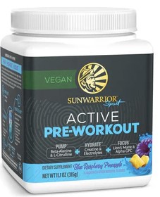 Sunwarrior Active Pre Workout Blue Raspberry Lemonade 315 g
