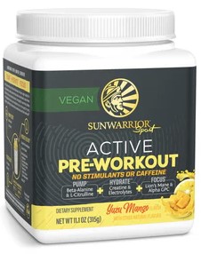 Sunwarrior Active Pre Workout non-stimulant Yuzu Mango 315 g