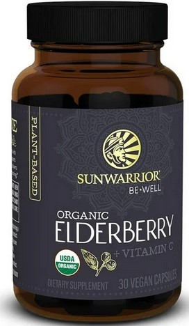 Sunwarrior Be Well Elderberry w/ Zinc & Vitamin C 30 vgc