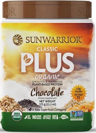 Sunwarrior Classic Protein Plus Chocolate 375 g