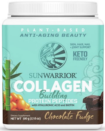 Sunwarrior Collagen Building Protein Choc Fudge 17.5 oz