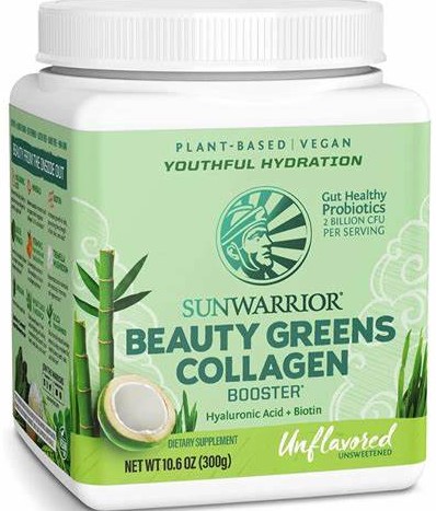 Sunwarrior Greens Collagen Builder Unflavored 10.5 oz