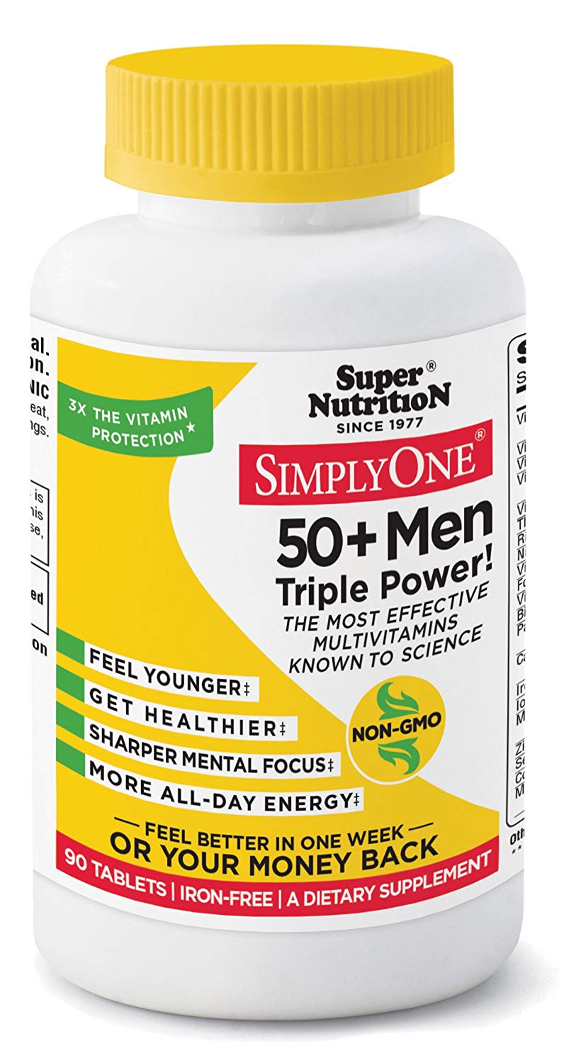 Super Nutrition SimplyOne 50+ Men - Iron-Free 90 Tabs     TEMPORARILY UNAVAILABLE
