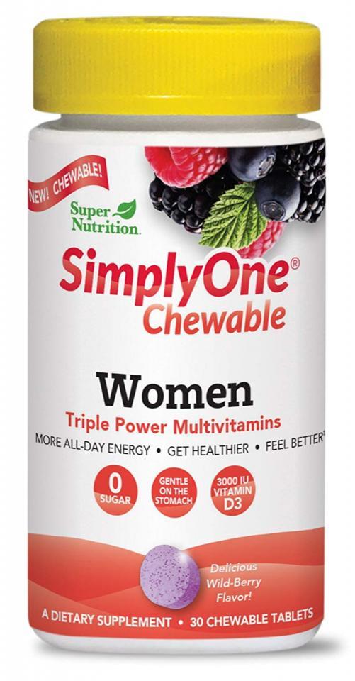 Super Nutrition SimplyOne 50+ Women Chewable 30 Loz-OUT OF STOCK