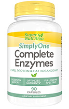 Super Nutrition SimplyOne Complete Enzymes 90 Caps       TEMPORARILY UNAVAILABLE