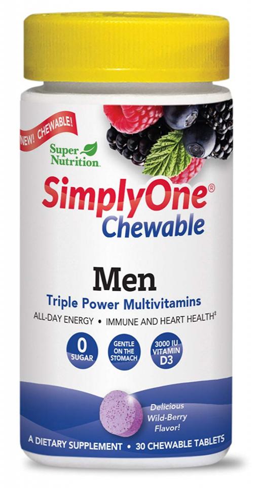 Super Nutrition SimplyOne Men Chewable 30 Loz     TEMPORARILY UNAVAILABLE