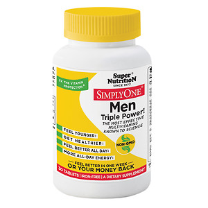 Super Nutrition SimplyOne Men - Iron-Free 30 Tabs-OUT OF STOCK
